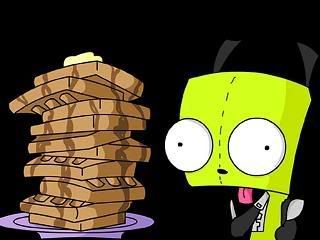Gir with pancakes Pictures, Images and Photos